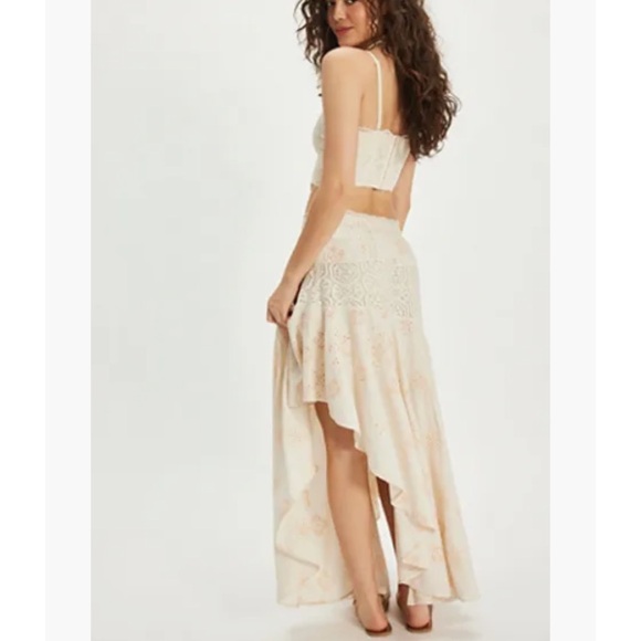 NWOT Free People Doiley Maxi Skirt - Picture 4 of 10